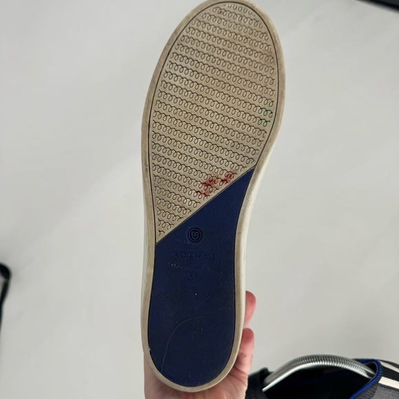 Rothy’s Women’s 9.5 “The Original Slip On Sneaker” in Black Gray Camo Casual - Picture 8 of 10